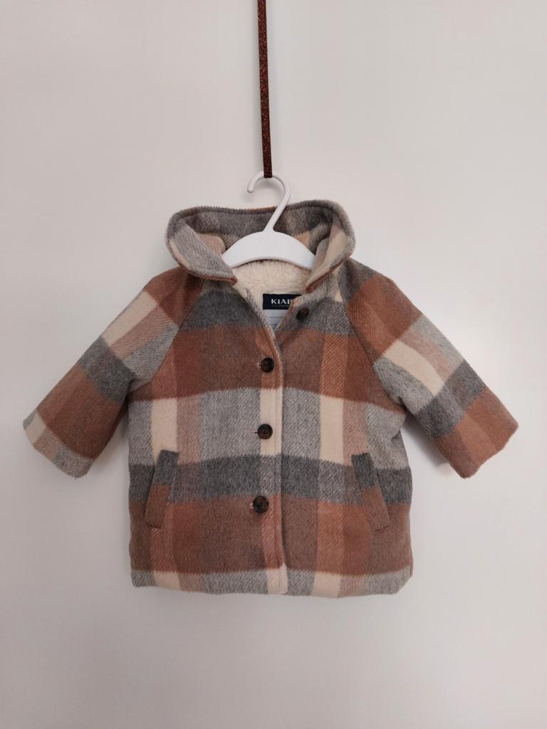 Mooie gevoerde babyjas maat 62-68 z.g.a.n.  Kiabi 62-68 zgan, Kinderen en Baby's, Babykleding | Maat 62, Ophalen of Verzenden