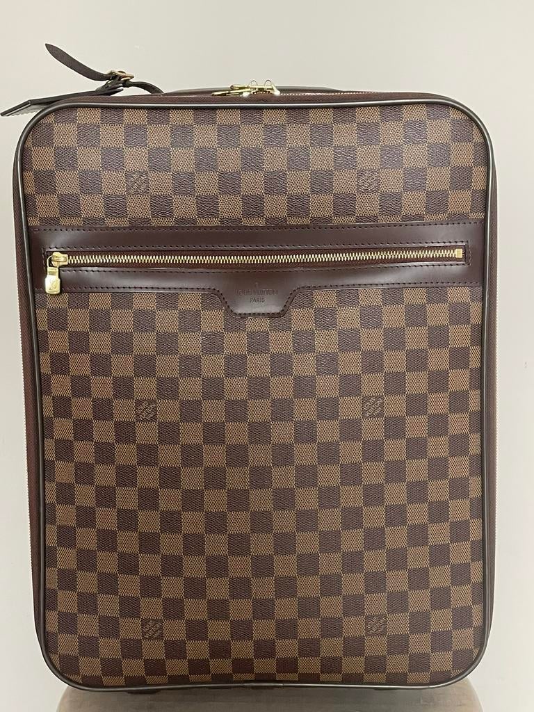 Originele Louis Vuitton koffer handbagage Damier, Overige materialen, Wieltjes, Minder dan 50 cm, Ophalen of Verzenden