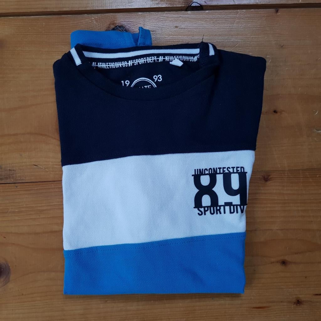 Nieuw polo ploshirt Skate Nation U.S.A. blauw wit, Nieuw, Ophalen of Verzenden, Shirt of Longsleeve, Skate Nation