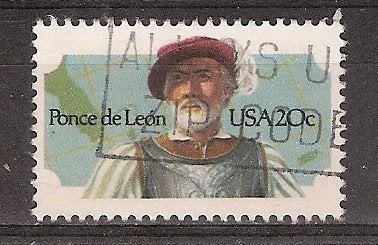 USA, Ponce de Leon, 1982., Ophalen of Verzenden, Gestempeld, Noord-Amerika