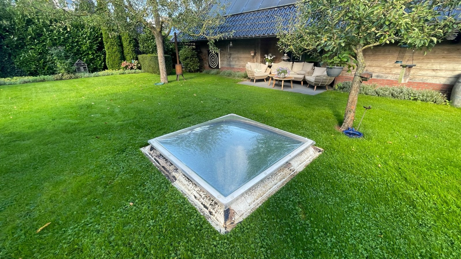 Lichtkoepel sparingmaat dak 185x185 doe een goed bod!, Gebruikt, Overige typen, 160 cm of meer, 160 cm of meer