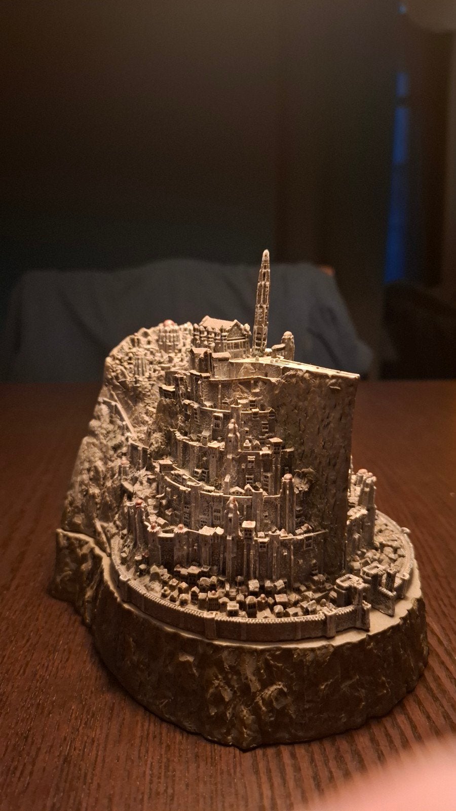 Weta Lord of the Rings Minas Tirith Beeldje - Collor's Item, Ophalen of Verzenden, Zo goed als nieuw, Film, Beeldje, Replica of Model