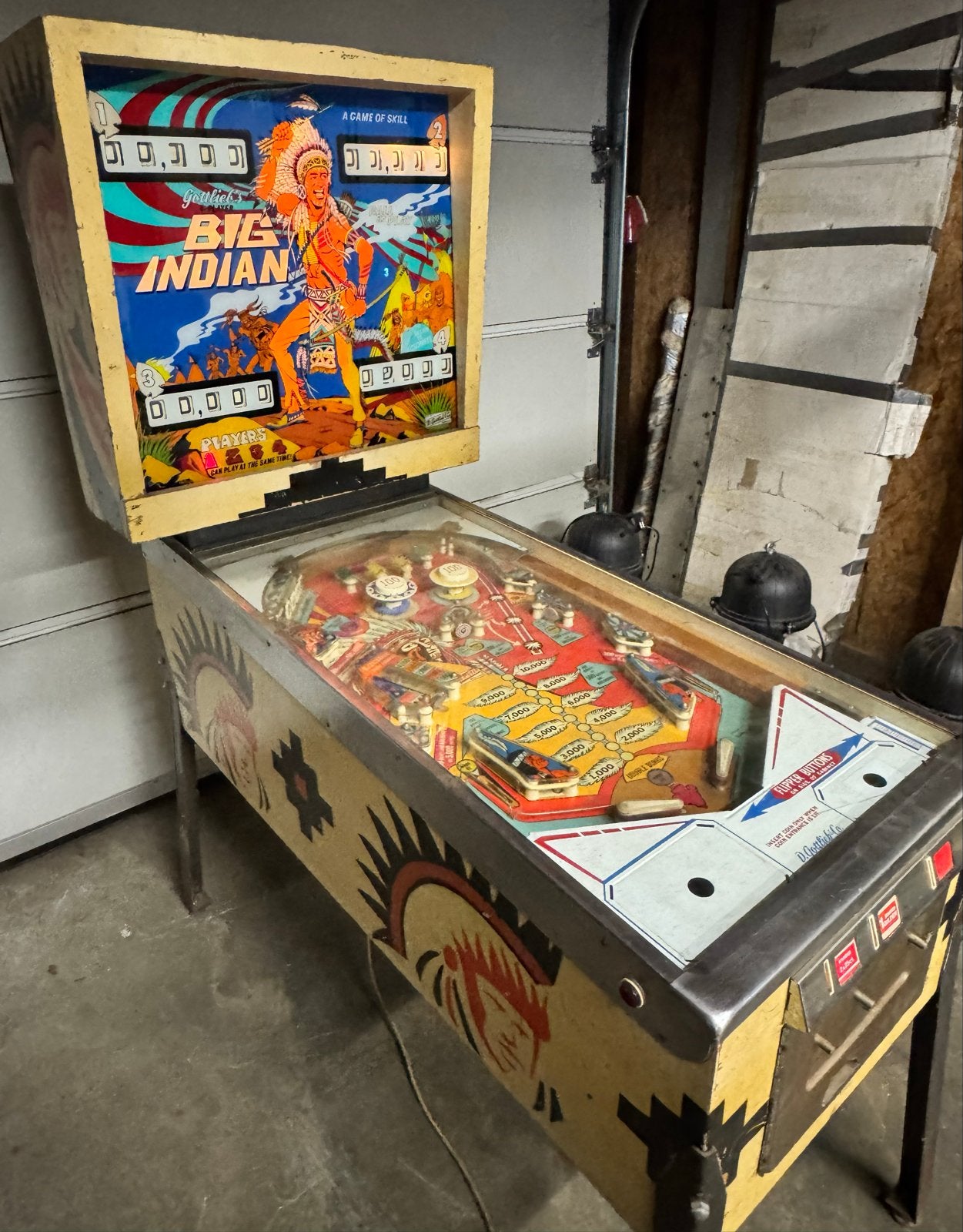 Flipperkast Gottlieb Big Indian, Verzamelen, Automaten | Flipperkasten, Gebruikt, Flipperkast, Gottlieb, Ophalen