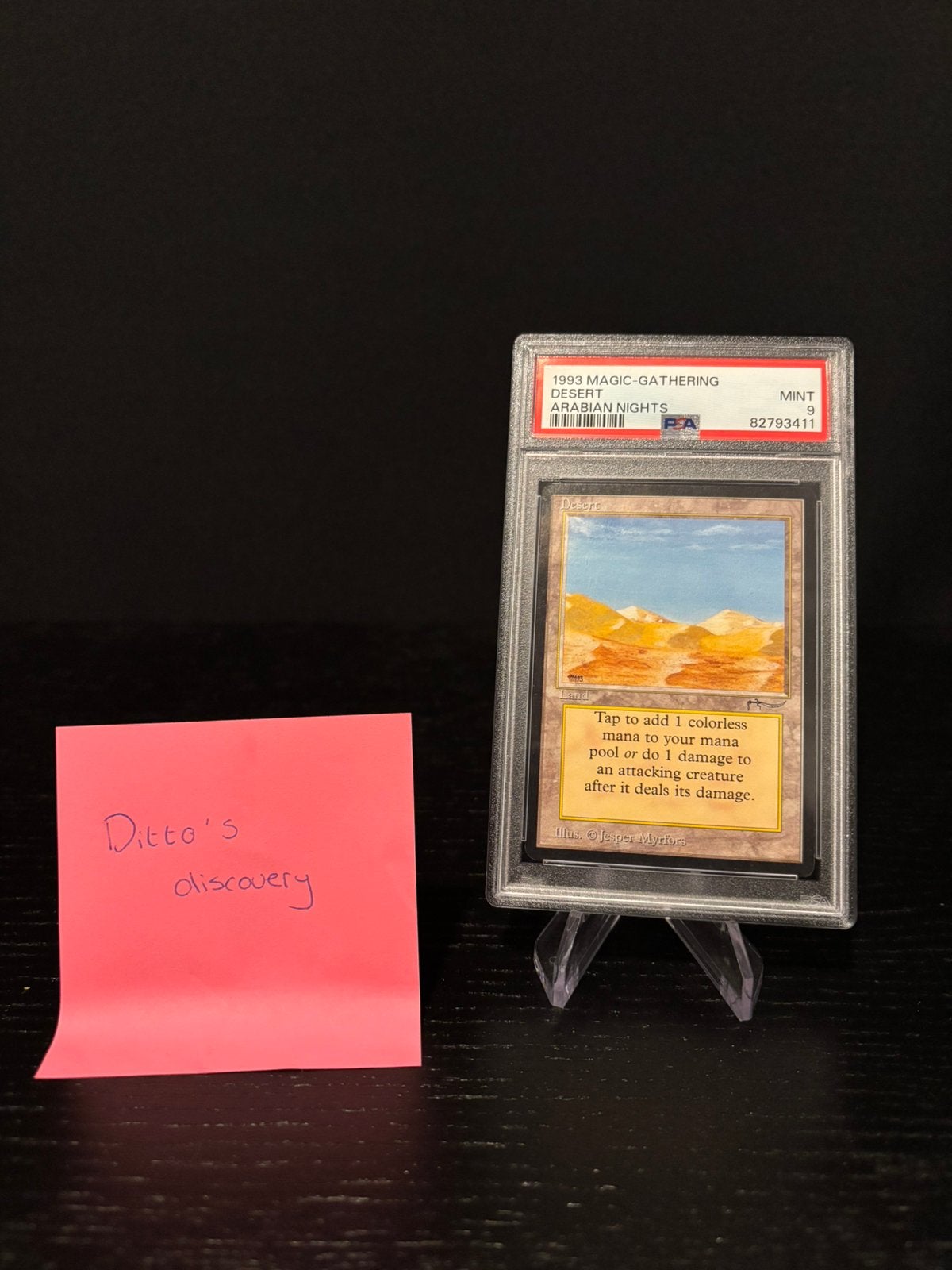 Mtg Arabian Nights Desert Mirage PSA 9, Ophalen of Verzenden, Zo goed als nieuw