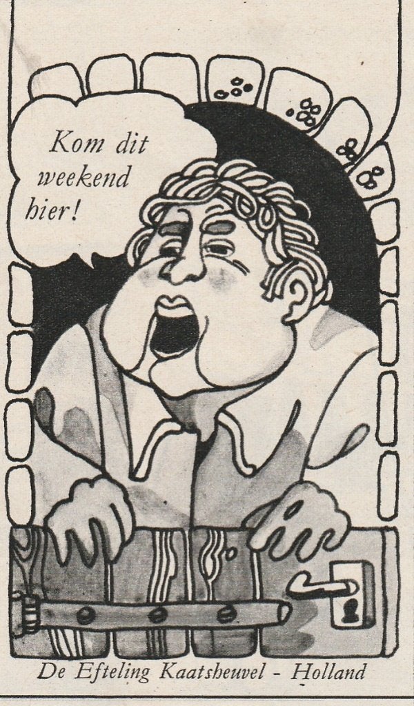 retro reclame 1972 De Efteling pretpark holle bolle Gijs, Verzenden, Overige typen