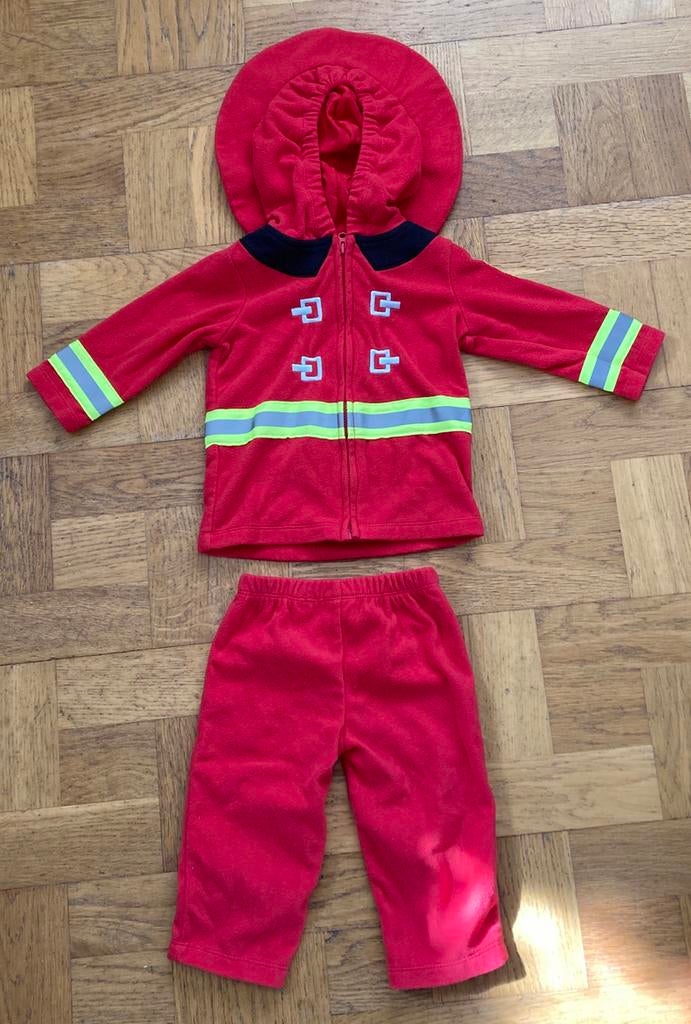 Brandweer kostuum carnaval maat 80, Ophalen of Verzenden, Zo goed als nieuw, 104 of kleiner, Jongen of Meisje