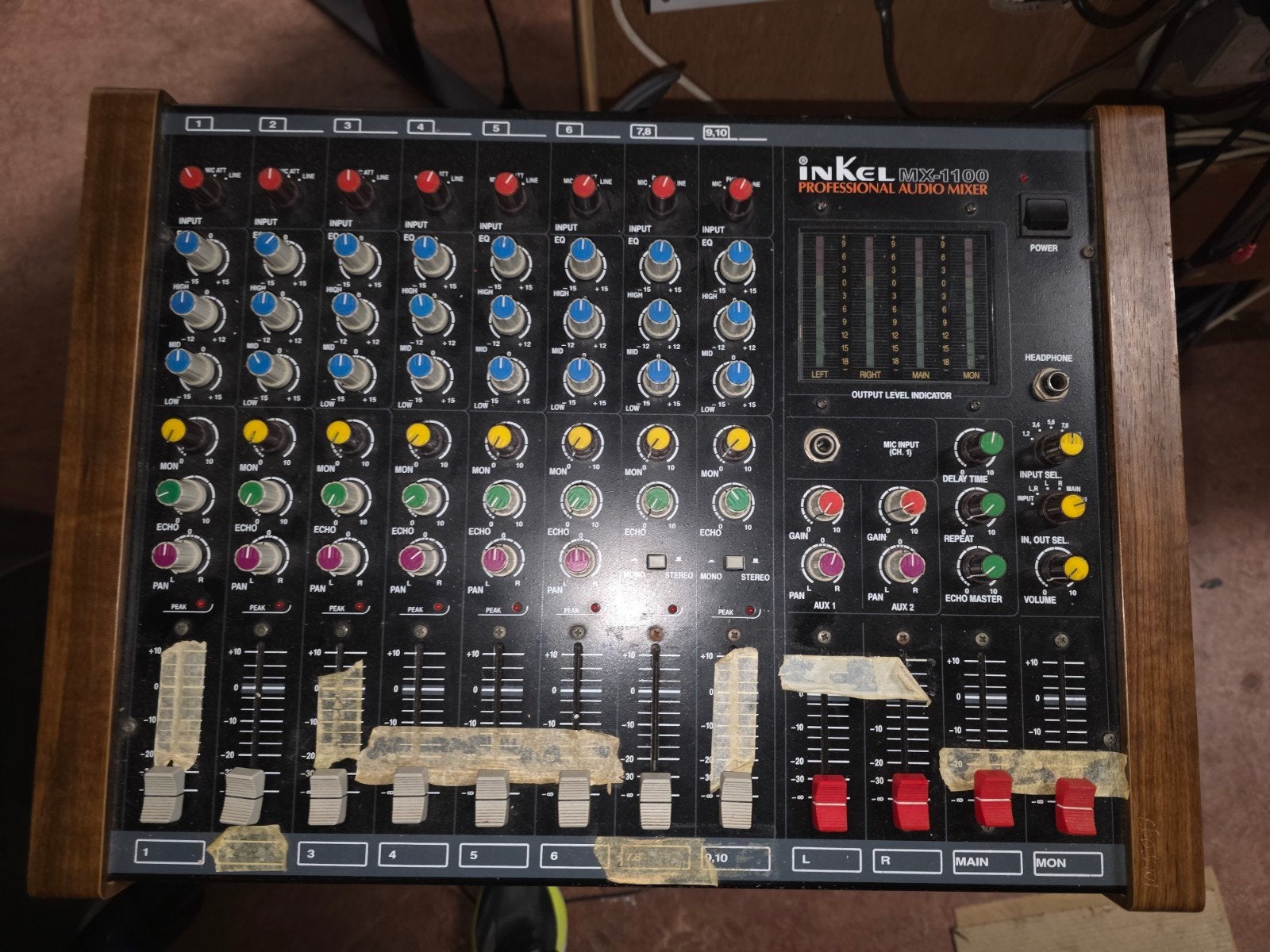 Inkel MX-1100 Professionele Audiomixer, Ophalen of Verzenden, Gebruikt, 10 tot 20 kanalen