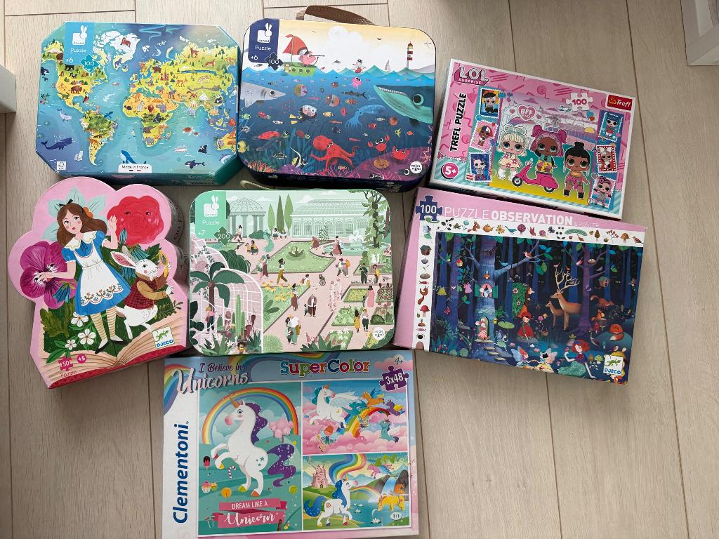 Kinder puzzels, Ophalen, Meer dan 50 stukjes, Zo goed als nieuw, 4 tot 6 jaar