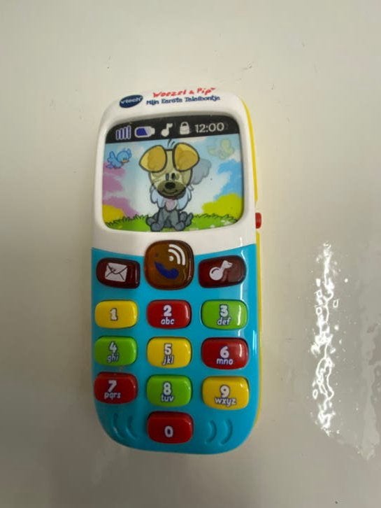 Speelgoed telefoon van Woezel en Pip met ringtones en muziek, Ophalen, Gebruikt, Overige typen, Met geluid