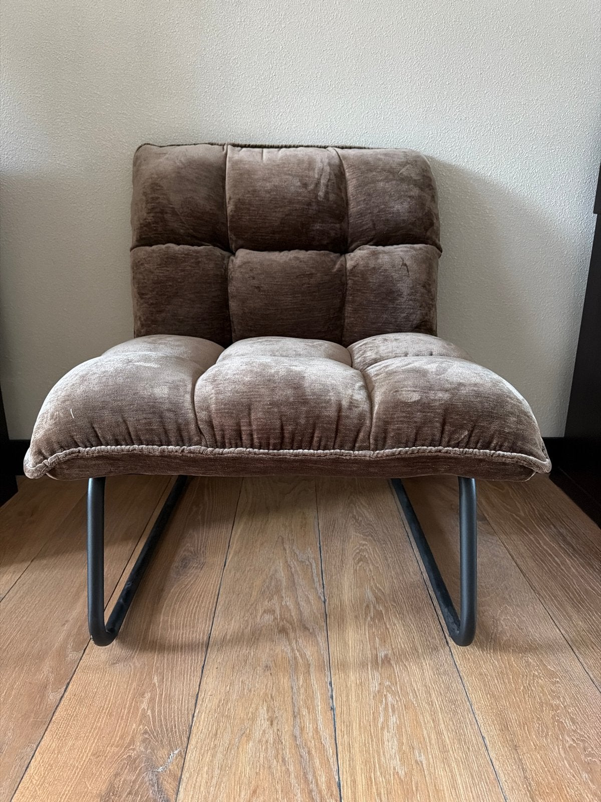 Comfortabele bruine fauteuil - Zo goed als nieuw, Huis en Inrichting, Ophalen, 75 tot 100 cm, Zo goed als nieuw, Stof
