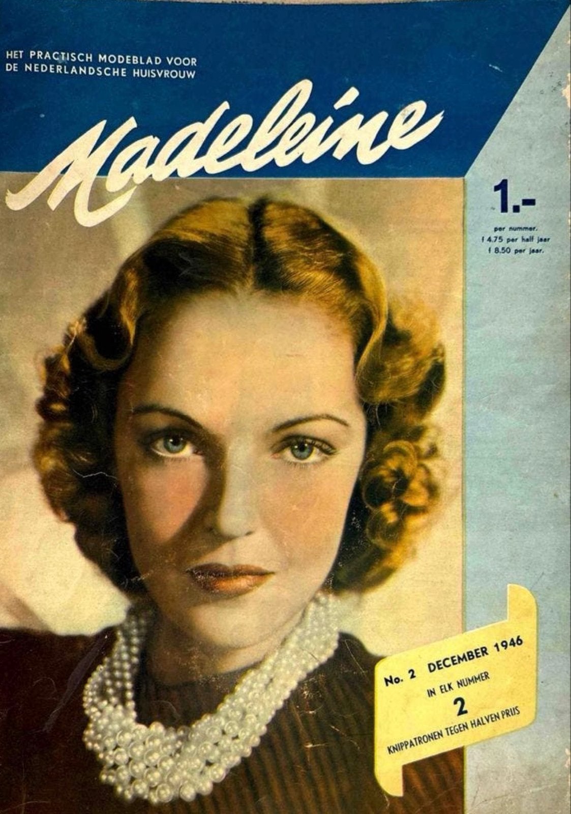 VINTAGE Madeline Modeblad 1946 - Het Praktisch Modeblad, Ophalen of Verzenden, Gelezen, Damesbladen