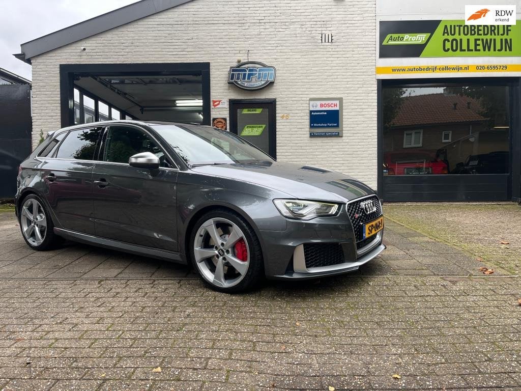 Audi A3 Sportback 2.5 TFSI RS3 Pro Line Plus PANO 2015 Milte, Auto's, Audi, Automaat, Start-stop-systeem, Gebruikt, Euro 6