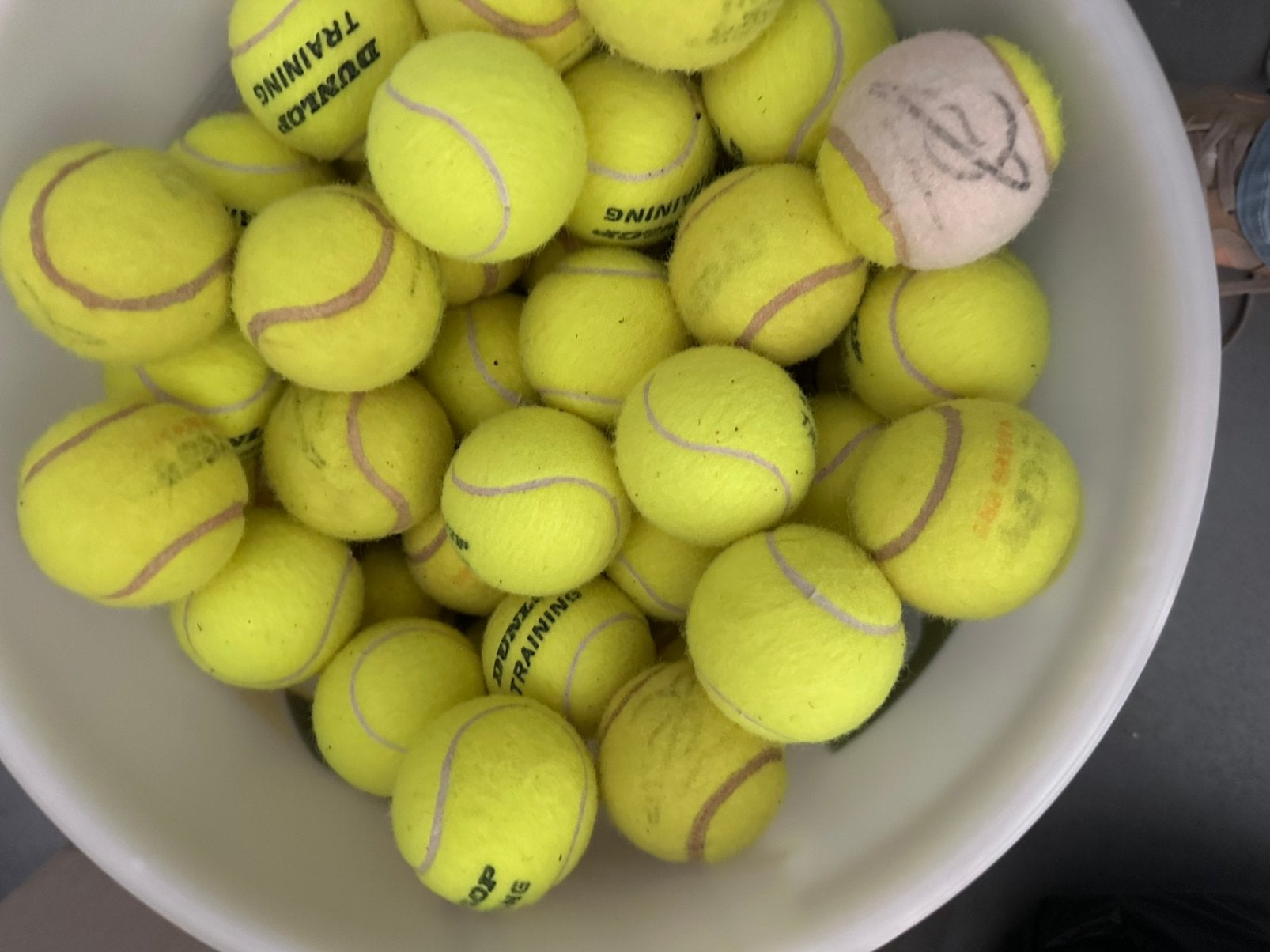 Tennisballen voor training, Gebruikt, Ballen, L00, Ophalen