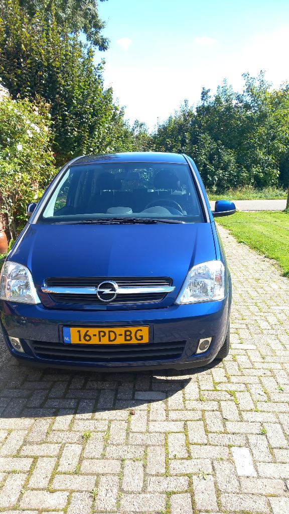 Opel Meriva 1.6 8V 2004 Blauw, Auto's, Stof, 4 cilinders, Blauw, Origineel Nederlands