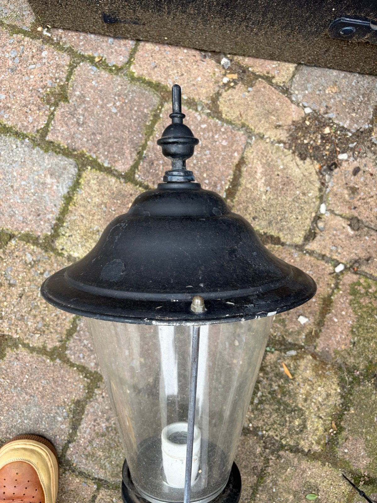 Antieke Zwarte Buitenlamp - Klassieke Wandverlichting, Antiek en Kunst, Ophalen