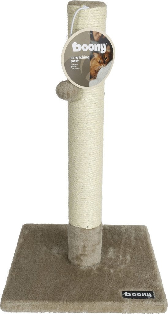 Boony Krabpaal caty novo+bal+bel taupe 62cm, Ophalen of Verzenden, Nieuw, Krabpaal