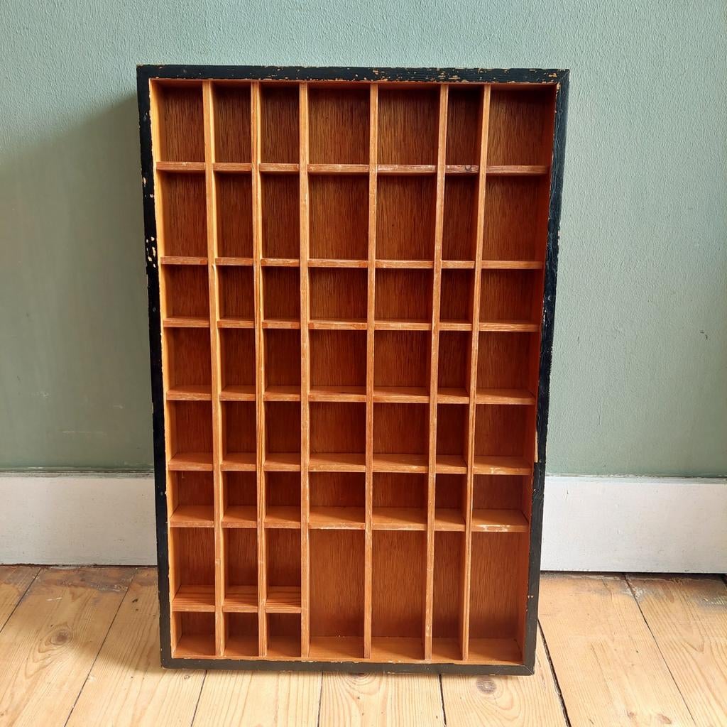 Lucky Vintage houten letterbak, Ophalen, Huis en Inrichting