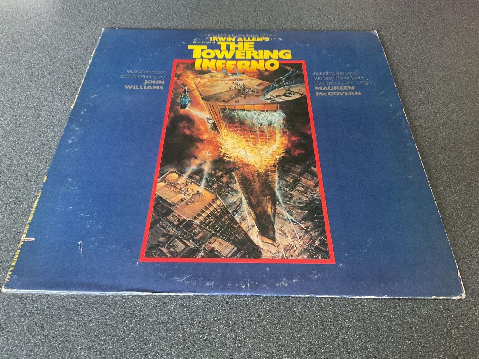 John Williams - The Towering Inferno Soundtrack Vinyl LP, Ophalen of Verzenden, Gebruikt, 12 inch