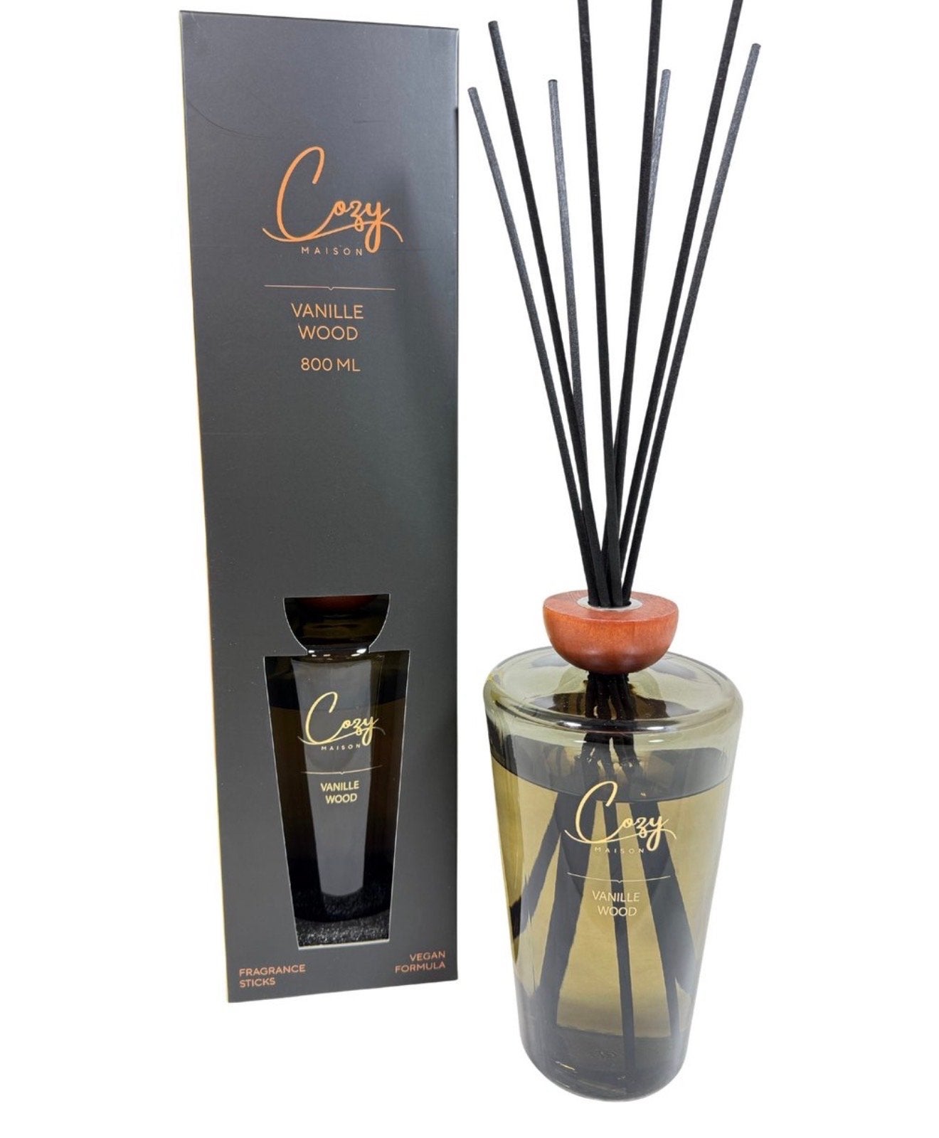 Cozy Maison Geurstokjes - Vanille Hout of Fresh Cotton 800ml, Meerkleurig, Nieuw, Ophalen of Verzenden, Modern