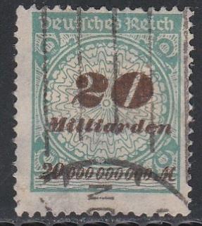 Rijk 1923 329a Cijfer 20 miljard, Gest, Postzegels en Munten, Ophalen of Verzenden, Overige periodes, Gestempeld