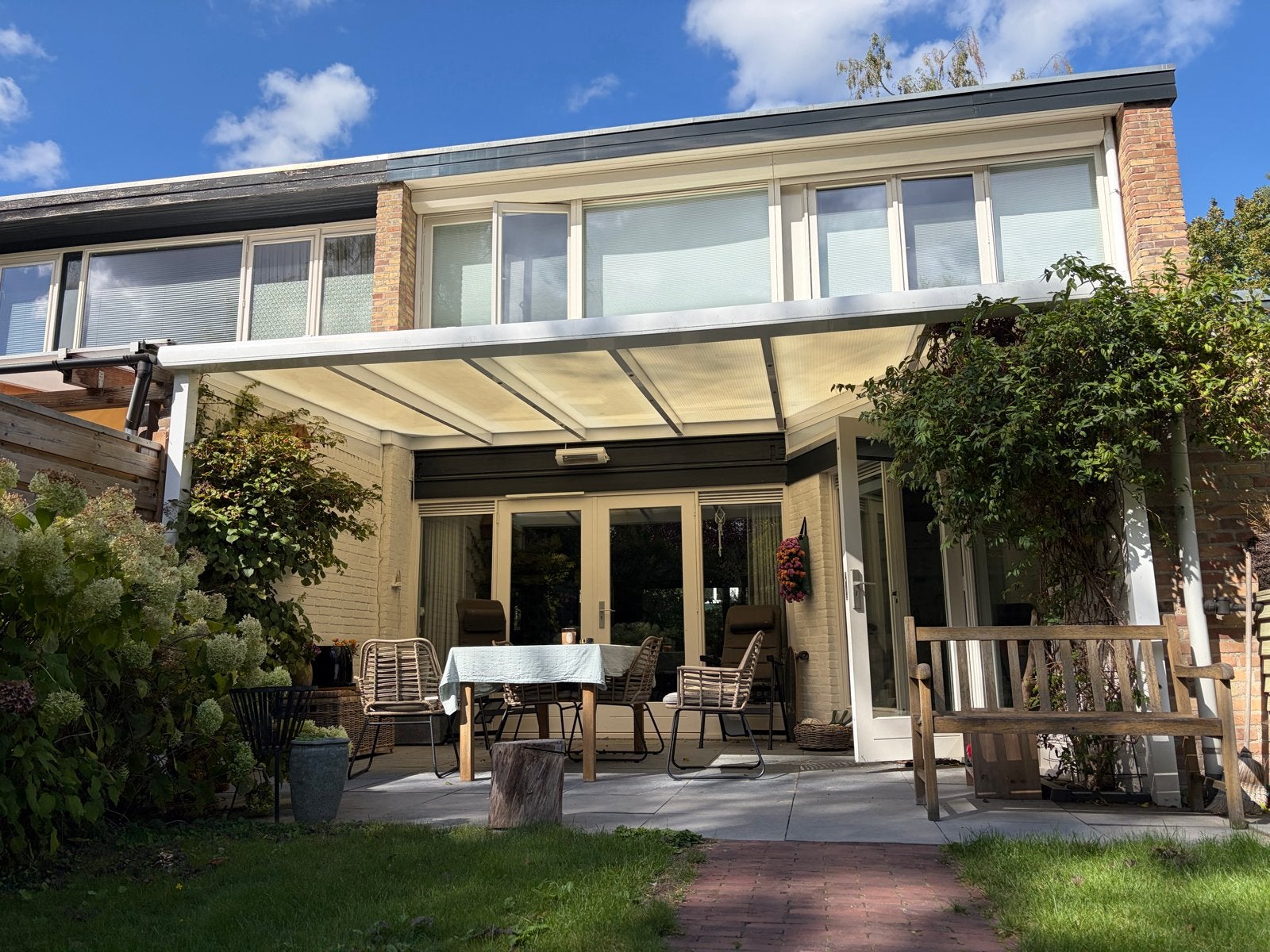 Aluminium overkapping met spots, Tuin en Terras, Overkappingen, Ophalen, Gebruikt, Veranda