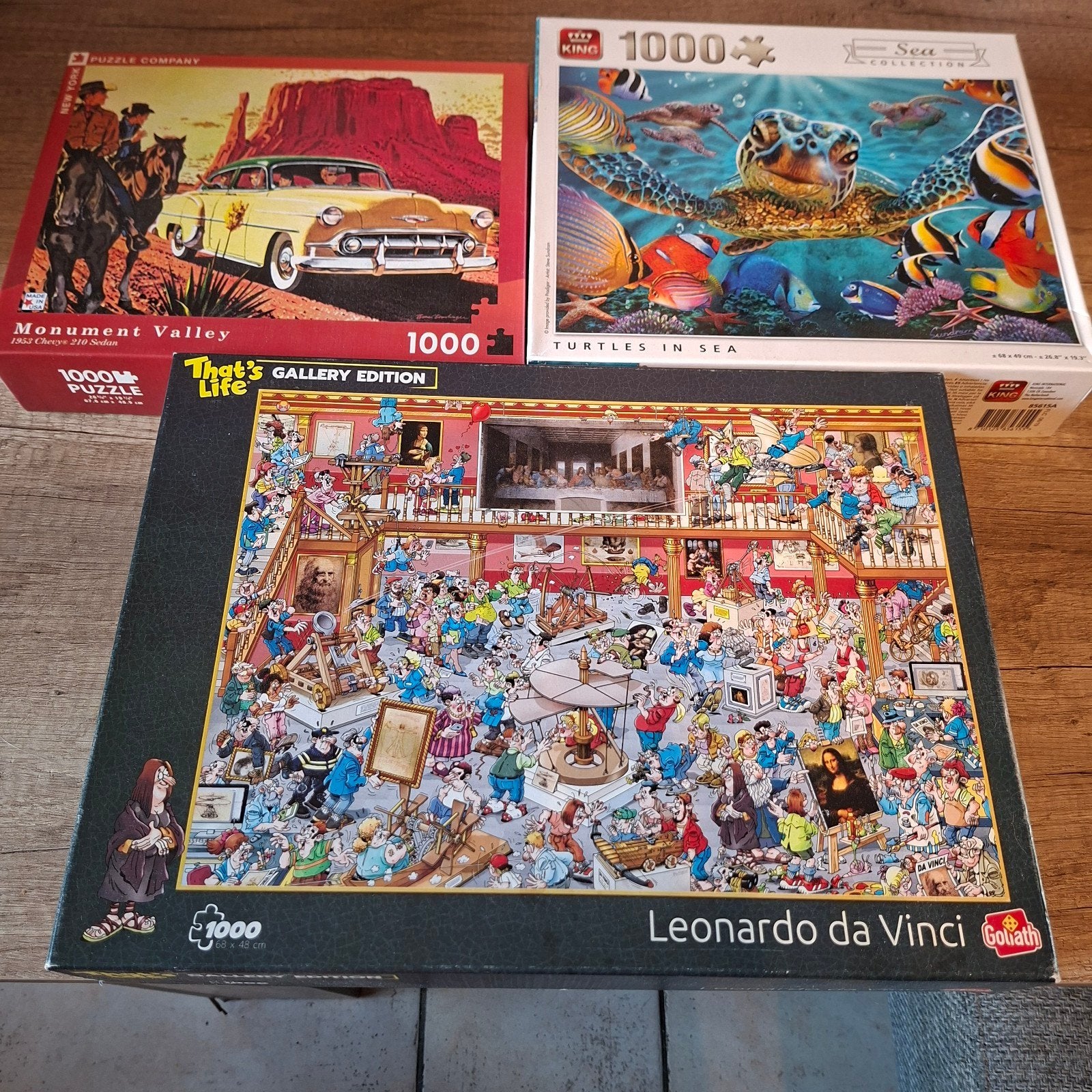 Diverse 1000-stukjes legpuzzels -  Compleet, Ophalen, 500 t/m 1500 stukjes, Gebruikt, Legpuzzel