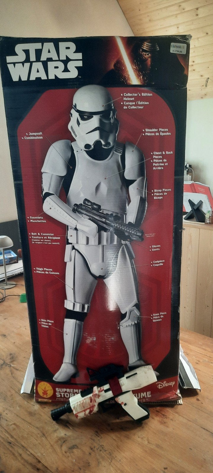 Star Wars Supreme Edition Stormtrooper Kostuum met Pistool, Ophalen, Zo goed als nieuw