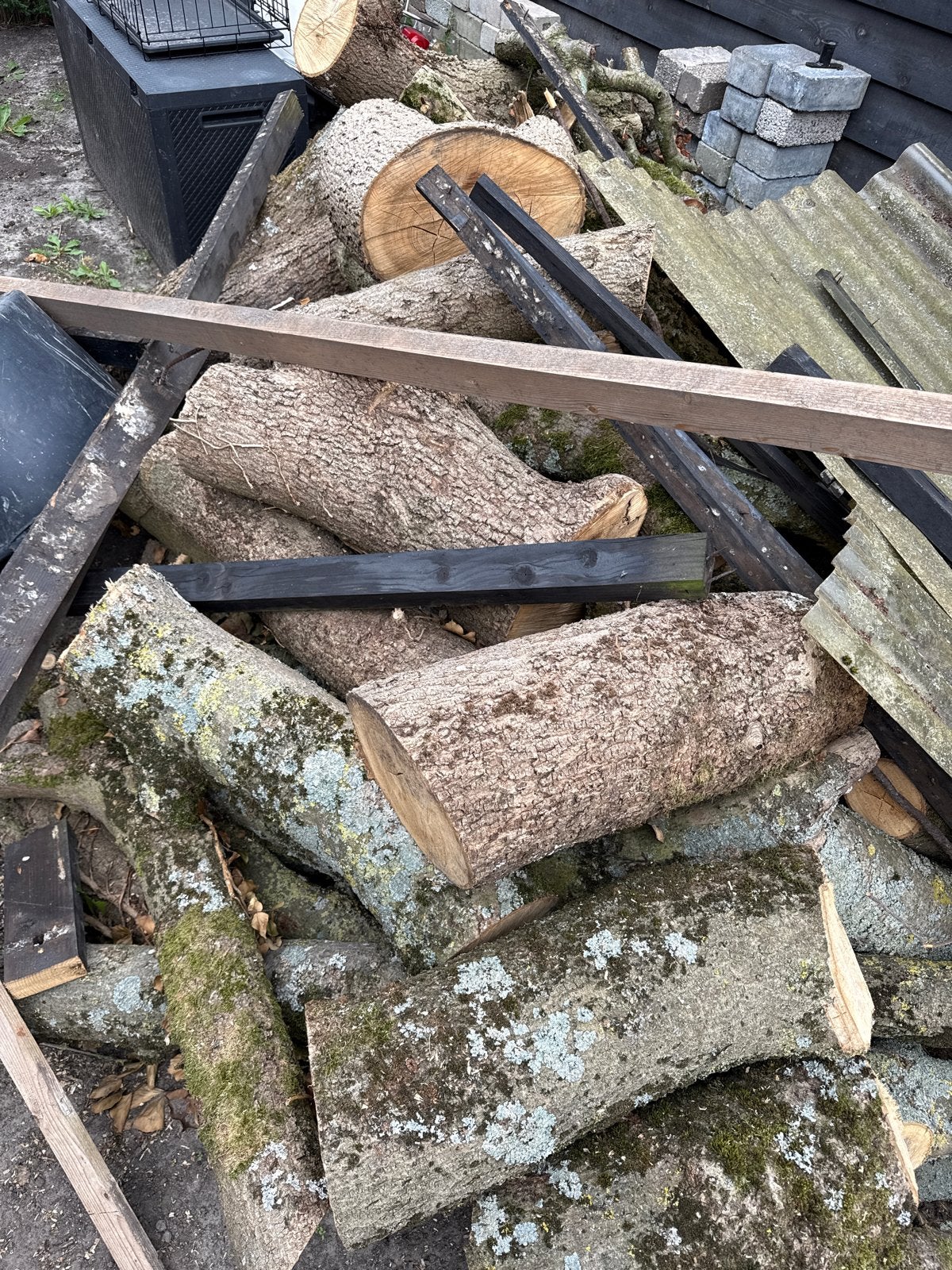 Essenhout brandhout - Grote partij, 6 m³ of meer, Ophalen, Essenhout, Blokken