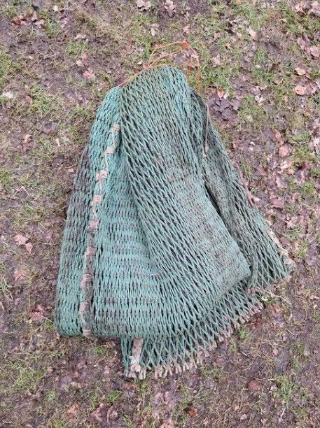 Oud visnet vintage groen b, Gebruikt, T, Ophalen of Verzenden, N