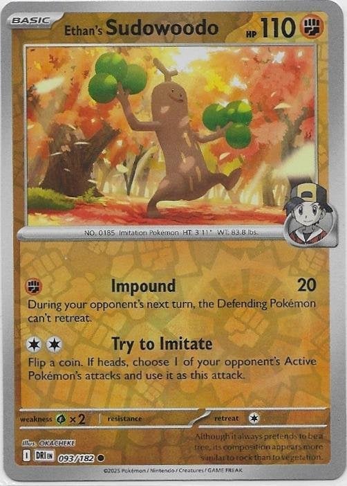 Destined Rivals,  Ethan's Sudowoodo [reverse] 93/182, Verzenden, Nieuw, Losse kaart