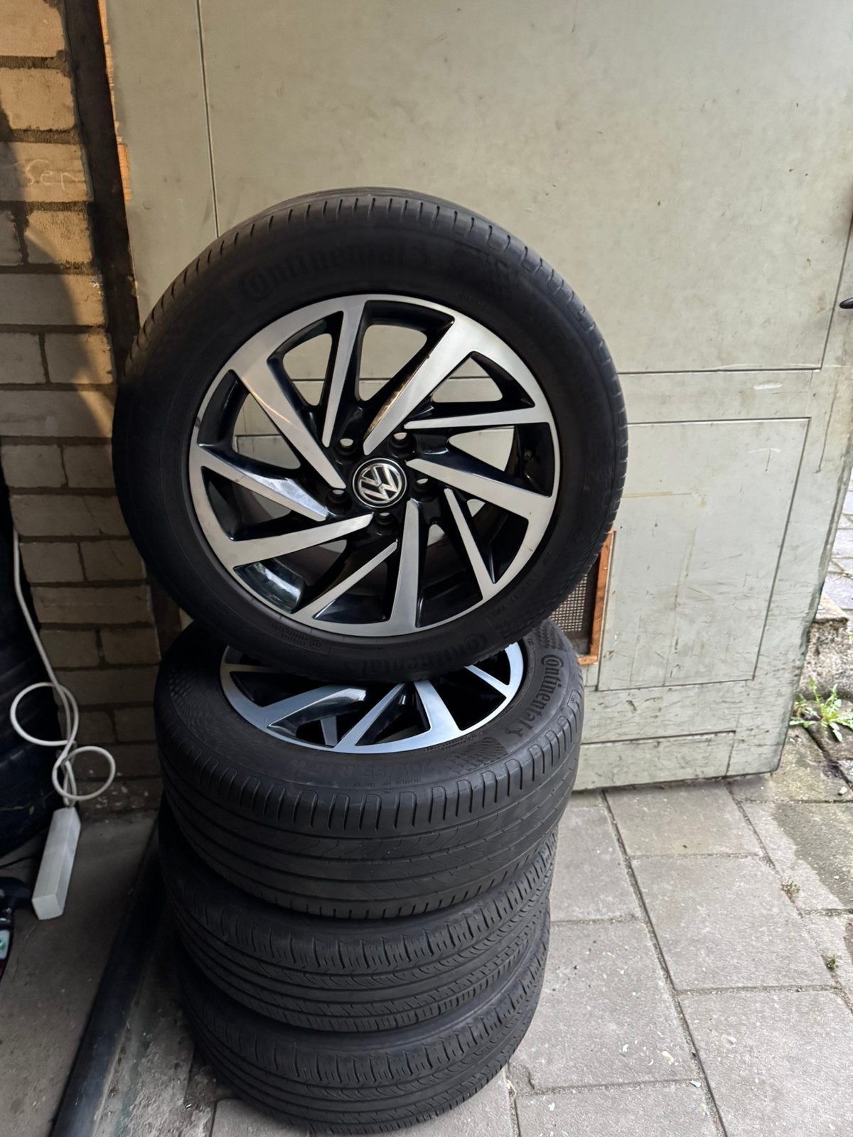 Origineel Volkswagen Golf Caddy Velgen woodstock 16 5x112, Gebruikt, 16 inch, Totalcarexpert, Banden en Velgen