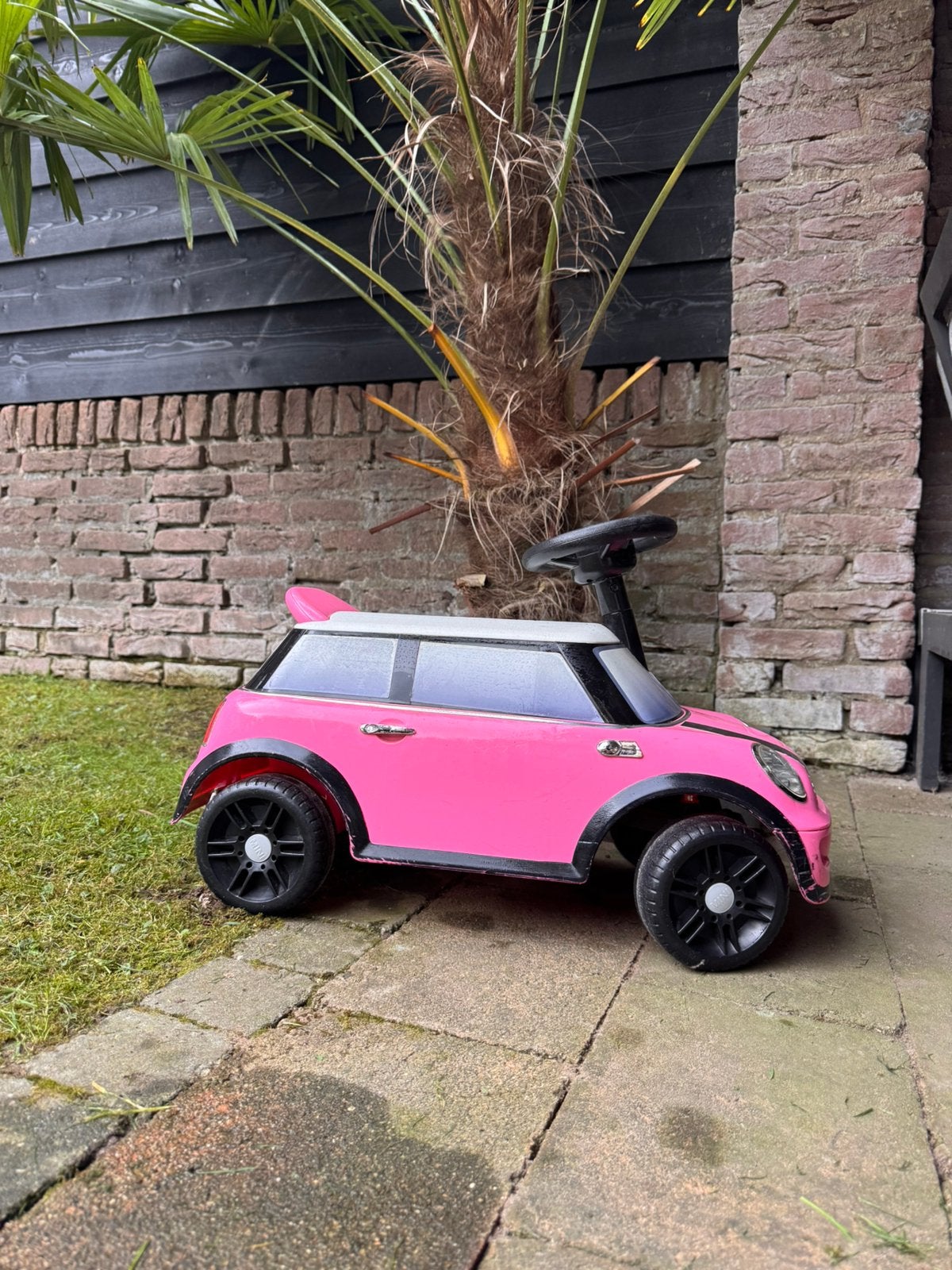 Roze Mini Cooper loopauto, Ophalen, Gebruikt