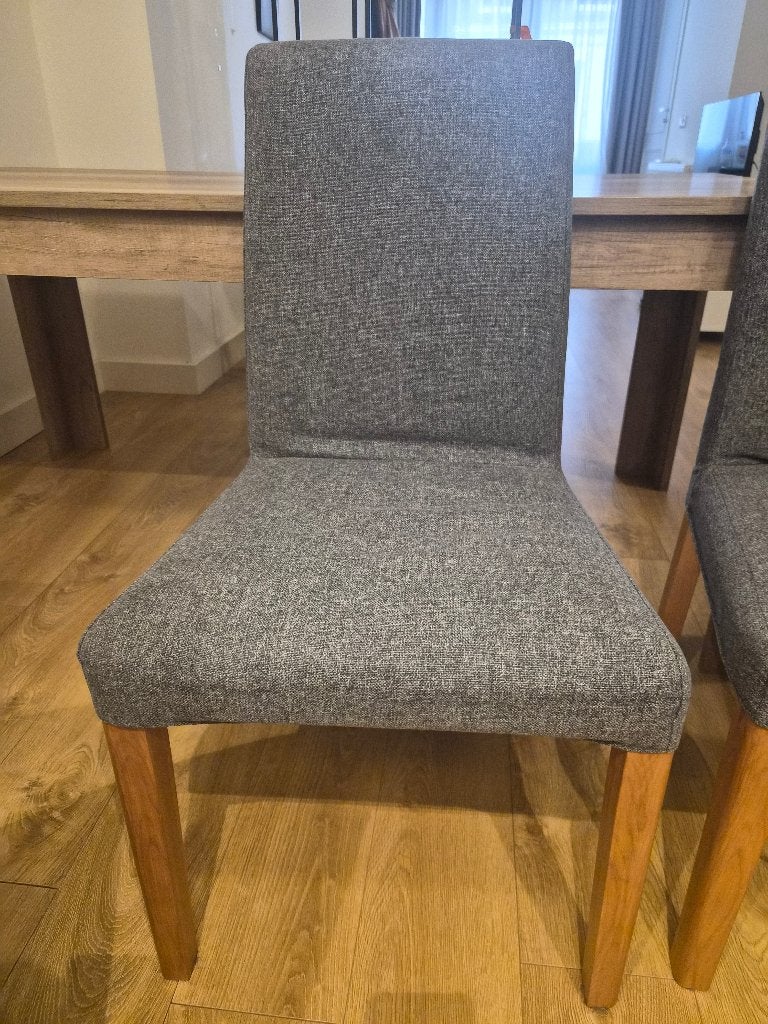 4 zo goed als nieuwe eetkamerstoelen - moeten snel weg!, Ophalen, Zo goed als nieuw, Vier, Grijs