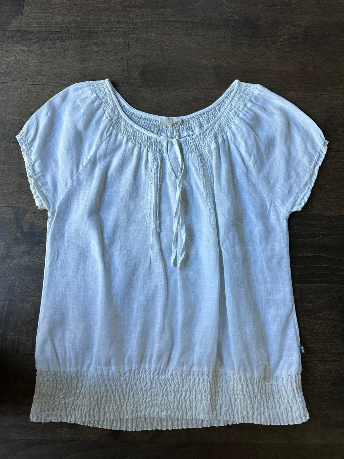 Dept blouse wit maat L, Kleding | Dames, Wit, Maat 42/44 (L), Ophalen of Verzenden, Zo goed als nieuw