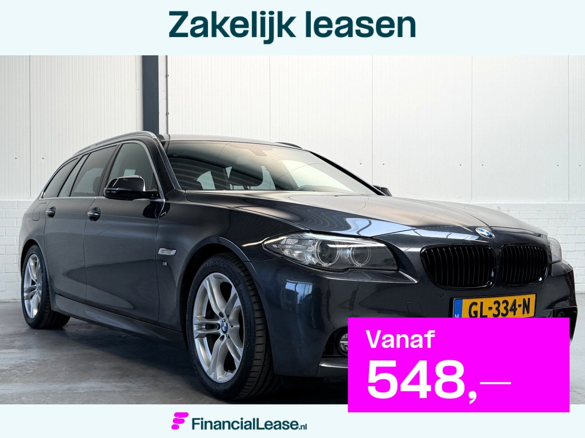 BMW 5-serie Touring 520i M-Sport|Trekhaak|Org NL, Automaat, Gebruikt, Euro 6, 4 cilinders