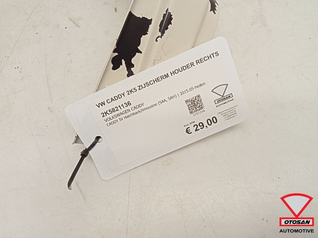 VW Caddy 2K5 2015+ Zijscherm Houder Rechts 2K5821136, Gebruikt, Volkswagen, Volkswagen AG, Berliner Ring 2
38440  Wolfsburg, DE