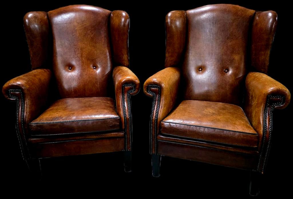 2x Schapenleren oor fauteuil Lounge Atelier + BEZORGING, Gebruikt, ., Ophalen of Verzenden, .