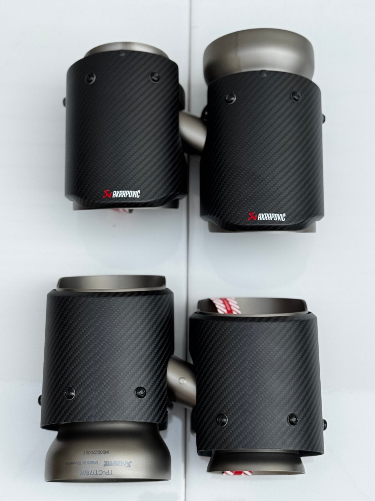 Akrapovic uitlaatsierstukken voor BMW M5 (F90), Auto-onderdelen, Uitlaatsystemen, Ophalen of Verzenden, Gebruikt, BMW