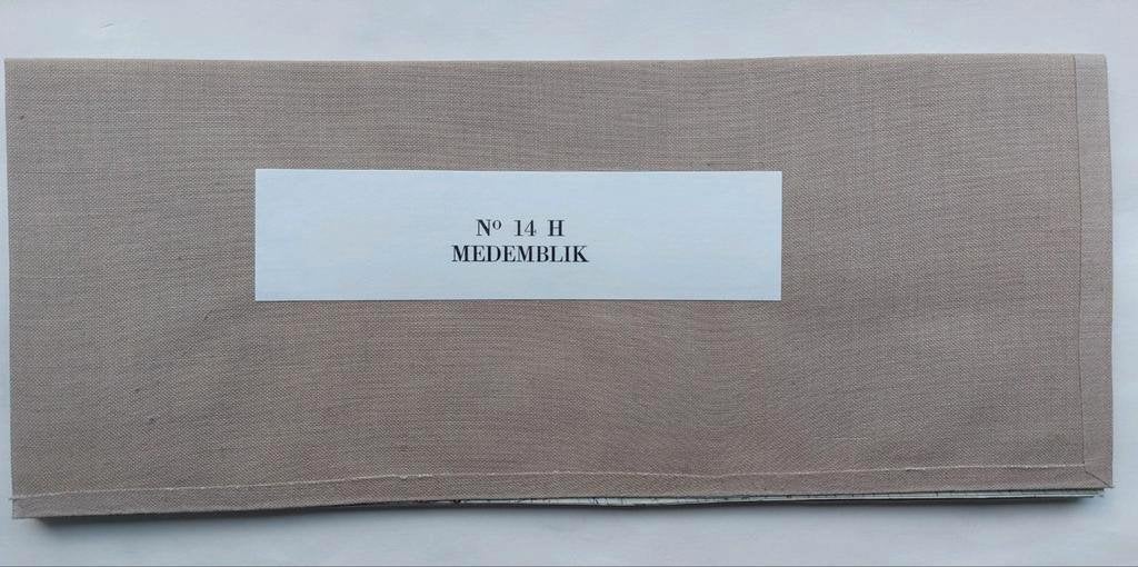 14H stafkaart uit 1961 Medemblik Opperdoes Abbekerk, Staat der Nederlanden, Ophalen of Verzenden, 1800 tot 2000, Nederland