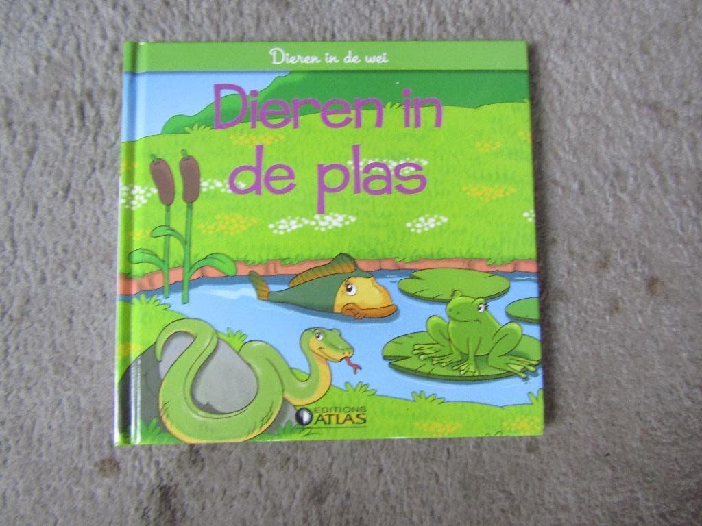 Boek: Dieren in de wei - Dieren in de plas, Gelezen, Editions Atlas, Fictie algemeen, Ophalen of Verzenden