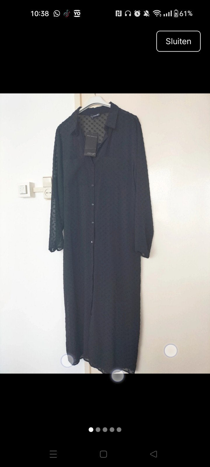 Norah Zwarte Blouse Jurk Maat 44 Nieuw met kaartje, Kleding | Dames, Zwart, Maat 42/44 (L), Nieuw, Ophalen of Verzenden