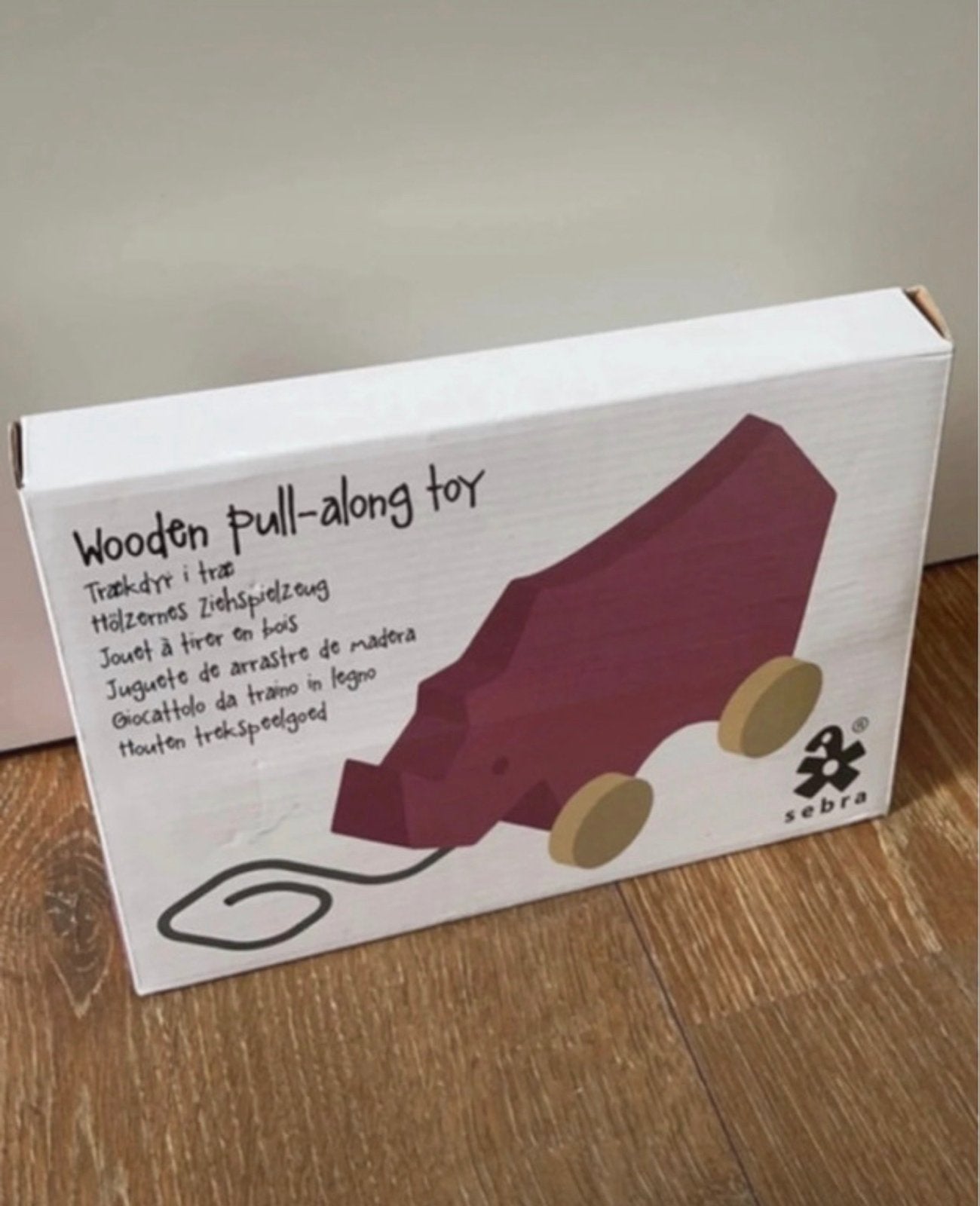 Sebra houten trekdier - Nieuw in doos, Sebra, Sebra, Nieuw, Ophalen of Verzenden