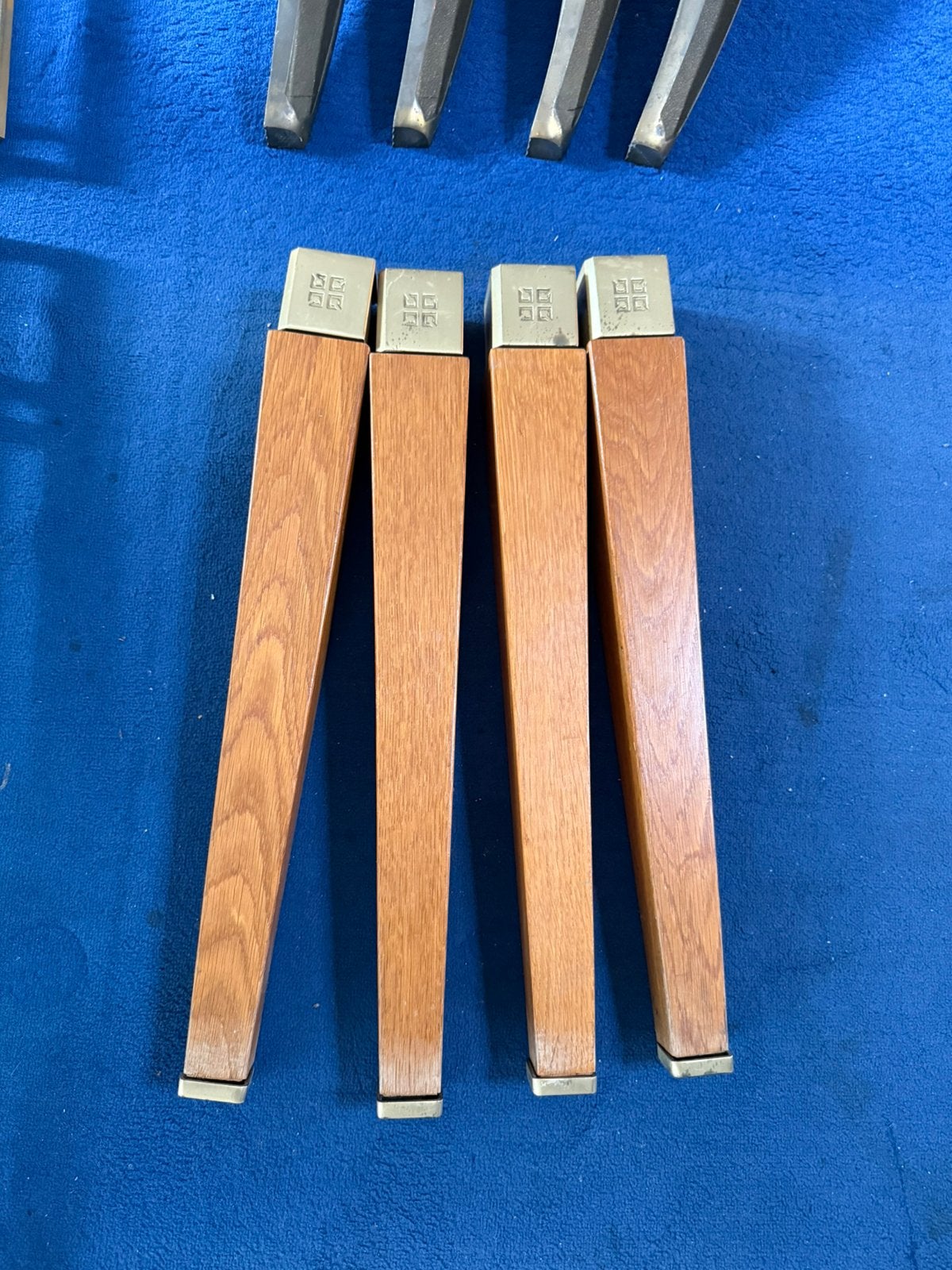 5x 4 tafelpoten. Peter Ghyczy. Hollywood Regency Brons, Ophalen, Tafelpoot, Hollywood Regency Belgachrome Chique Retro Vintage