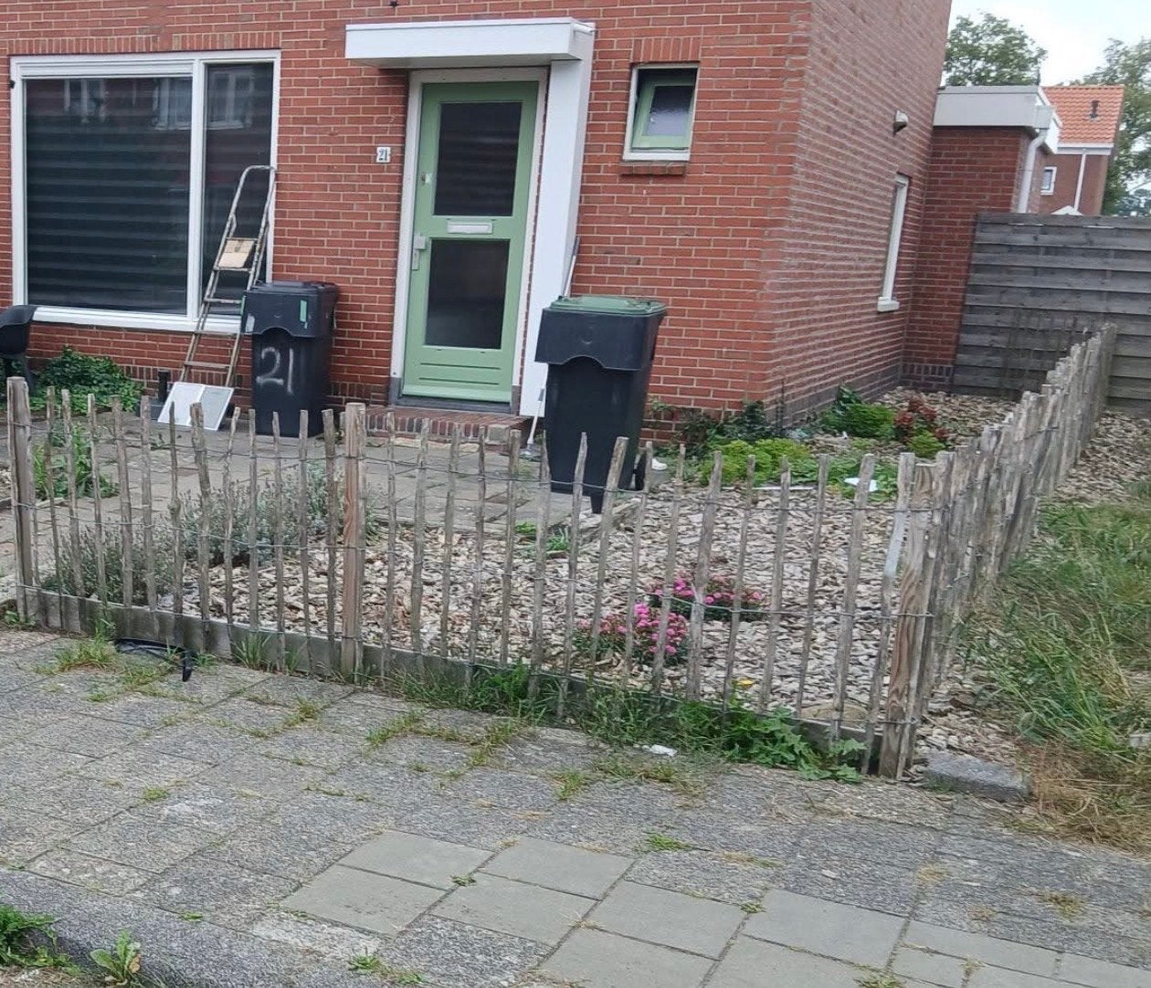 Houten tuinhek - Gebruikt, Tuin en Terras, Tuinhekken en Hekwerk, Ophalen, Gebruikt, Hout, Tuinhek