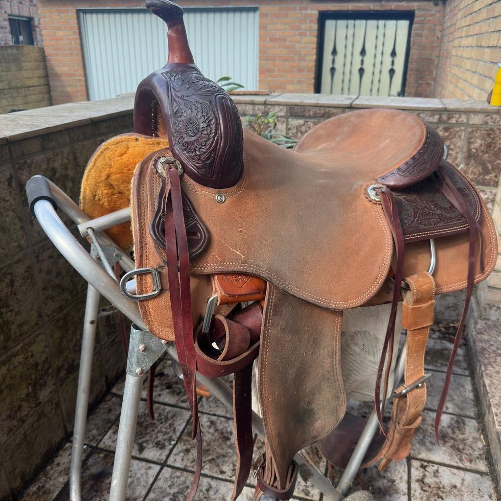 Toosok Custom Saddlery Cutting zadel 16 inch, Dieren en Toebehoren, Paarden en Pony's | Zadels, Ophalen of Verzenden, Zo goed als nieuw