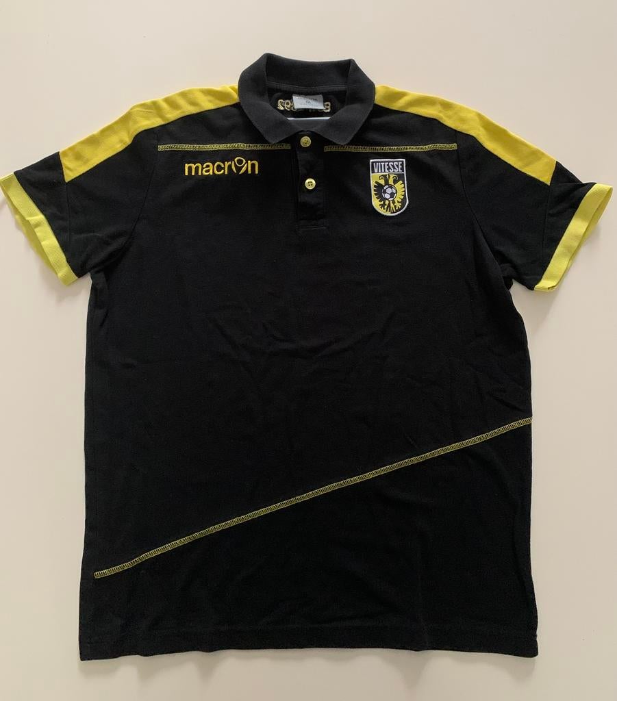 Poloshirt met Vitesse logo maat 172-177, Kleding | Heren, Ophalen of Verzenden, Gedragen, Overige maten, Zwart