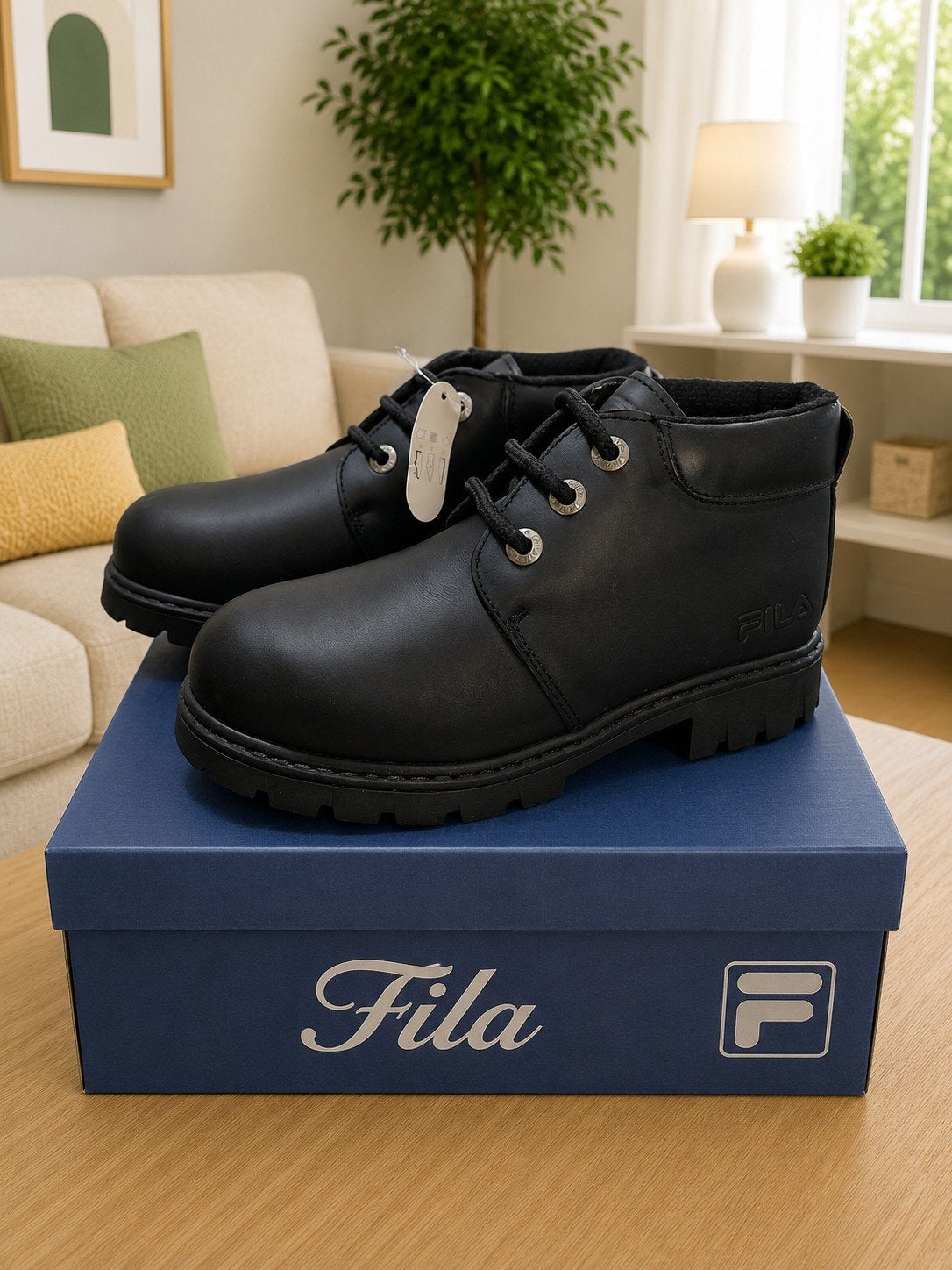 Fila zwarte veterboots – Maat 31,5, Fila, Jongen of Meisje, Schoenen, Nieuw
