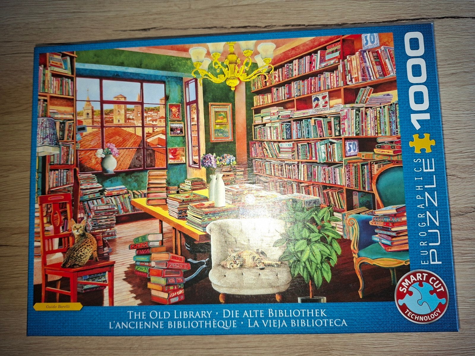 Eurographics Legpuzzel 'The Old Library' 1000 stukjes, Ophalen, 500 t/m 1500 stukjes, Zo goed als nieuw, Legpuzzel