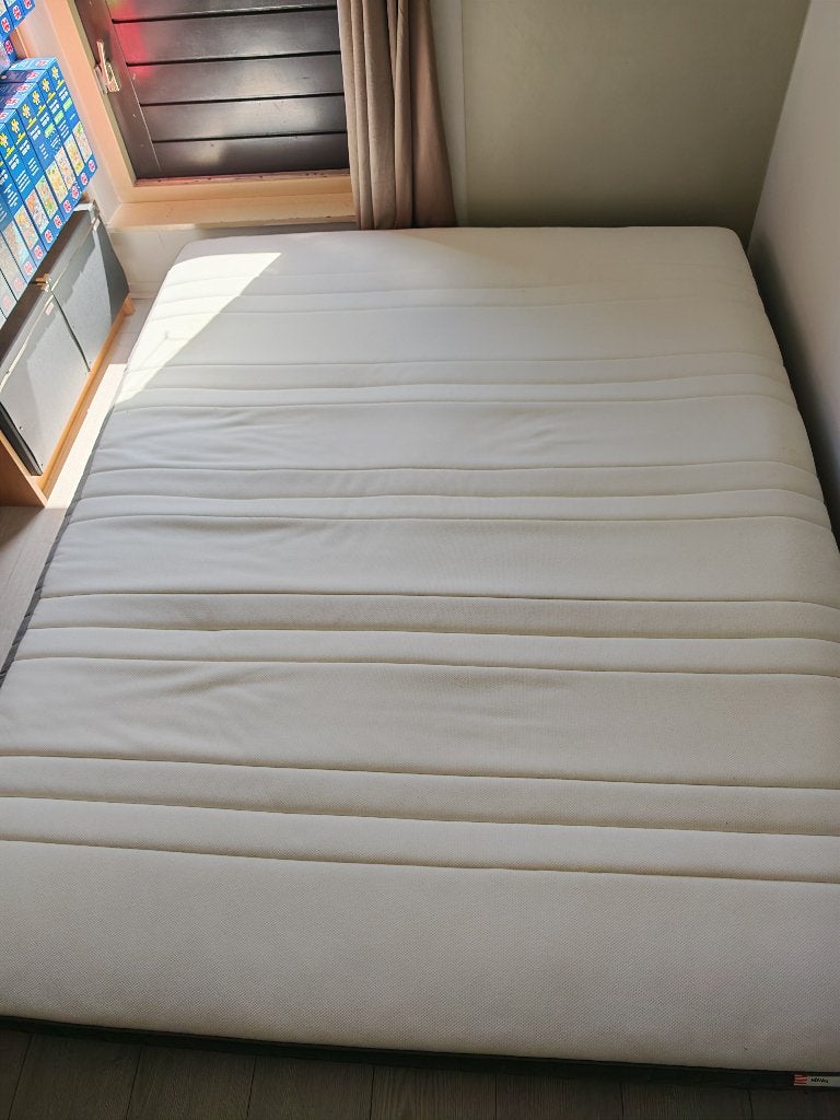 IKEA Hovag Pocketvering Matras 160cm x 200cm, Ophalen, Gebruikt, Tweepersoons, Matras