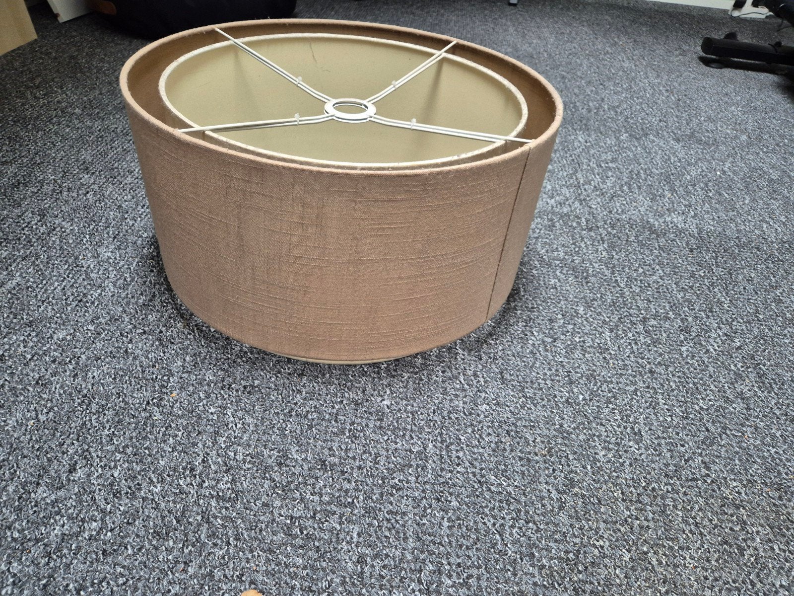 2 Japanse lampenkappen beige, Ophalen, Gebruikt, Beige, Rond